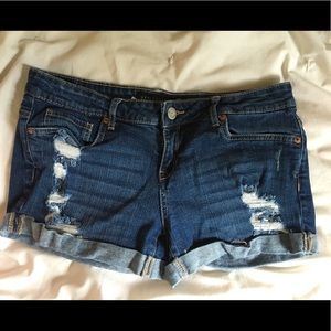 Midi Jean shorts